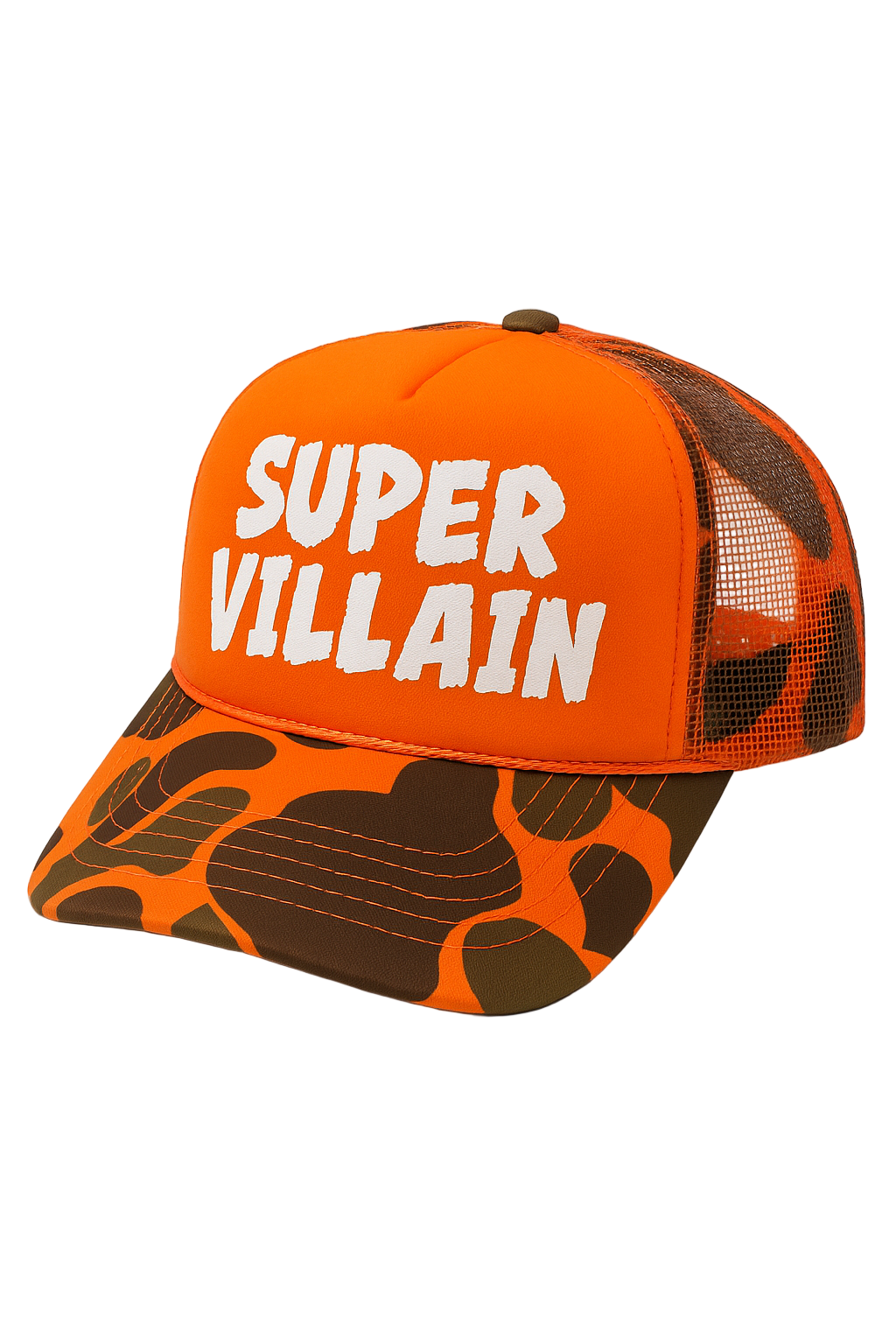 Super Villain Blaze Orange Trucker Cap