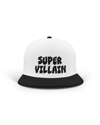 Super Villain White/Black Snapback Cap